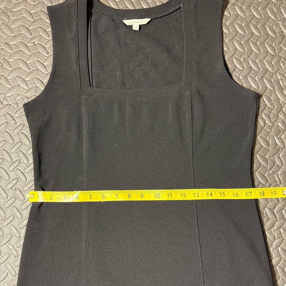 Boston Proper Black Sleeveless Little Black Dress Size PM - Picture 5 of 9
